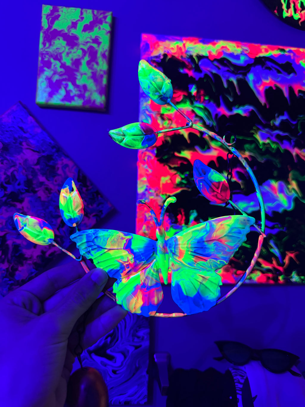 UV Reactive Wind Chime